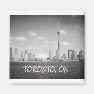 Toronto Greyscale Cityscape Magnet