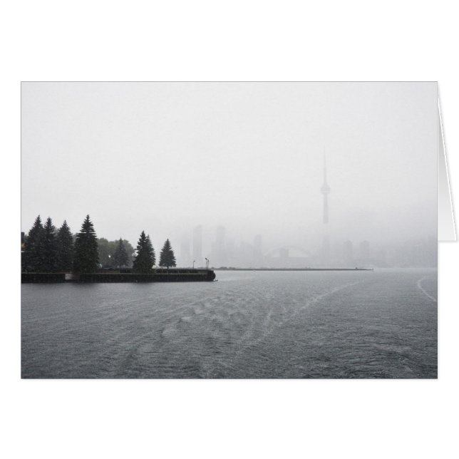 Toronto Harbour Skyline in the Rain (Front Horizontal)
