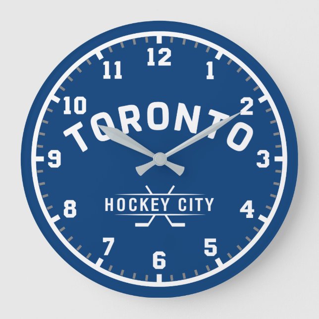 Toronto Hockey City Large Wall Clock (Front)