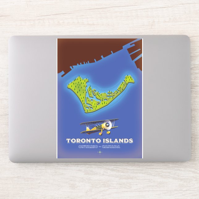 Toronto Islands, Ontario, Canada map (Computer)