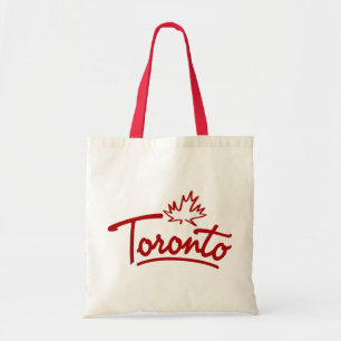 Toronto Leaf Script Tote Bag