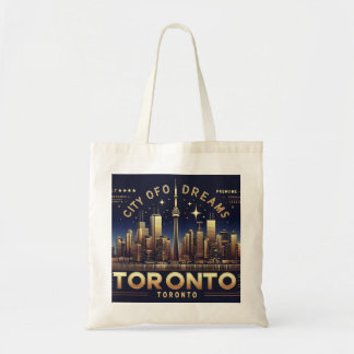 Toronto Luxe - Navy & Gold Foil Tote Bag