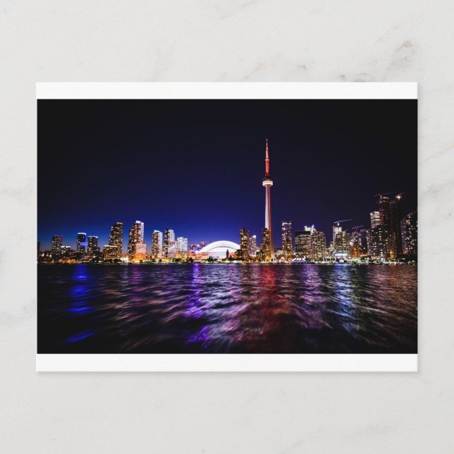 Toronto Night Skyline Postcard (Front)