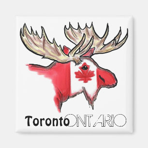 Toronto Ontario Canada local flag magnet