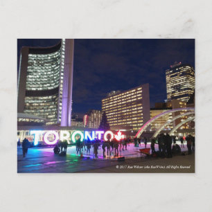 Toronto Pan Am Sign & Maple Leaf by RoseWrites Postcard