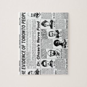 Toronto people vintage newspaper jigsaw puzzle