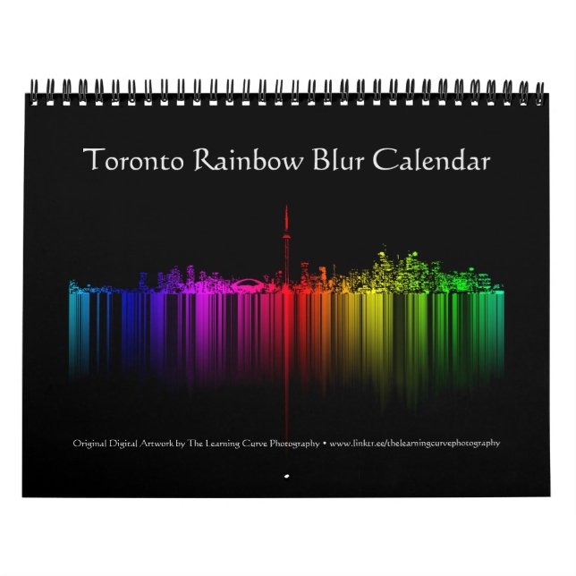 Toronto Rainbow Blur Calendar (Cover)