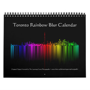 Toronto Rainbow Blur Calendar