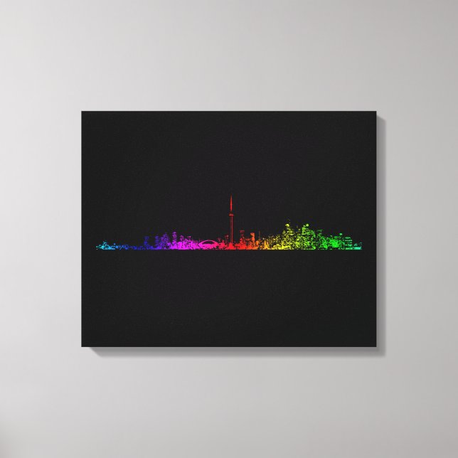 Toronto Rainbow Canvas Print (Front)