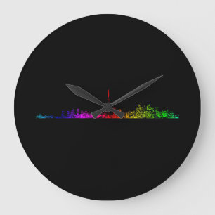 Toronto Rainbow Large Clock