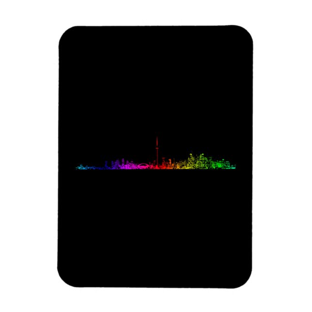 Toronto Rainbow Magnet (Vertical)