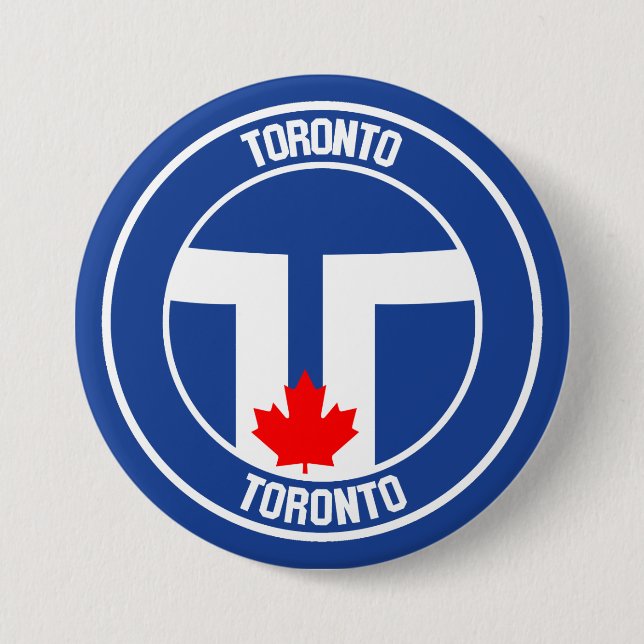 Toronto Round Emblem 7.5 Cm Round Badge (Front)