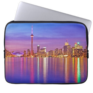 Toronto Skyline at Dusk Laptop Sleeve