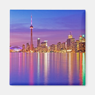 Toronto Skyline at Dusk Magnet