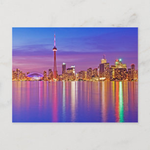 Toronto Skyline at Dusk Postcard