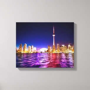 Toronto Skyline at Night Canvas Print