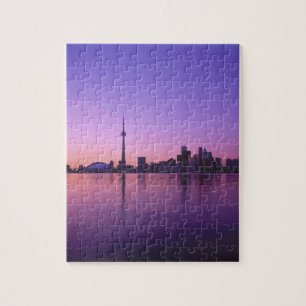 Toronto Skyline at night, Ontario, Canada Jigsaw Puzzle