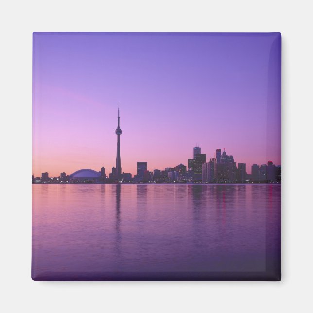 Toronto Skyline at night, Ontario, Canada Magnet (Front)