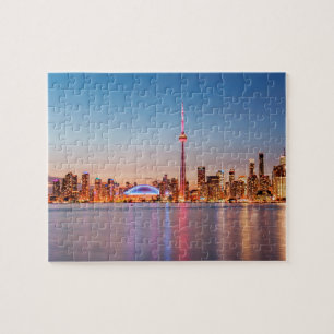 Toronto Skyline at Sunset Jigsaw Puzzle