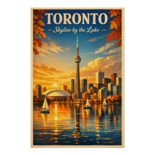 TORONTO – Skyline by the Lake Poster