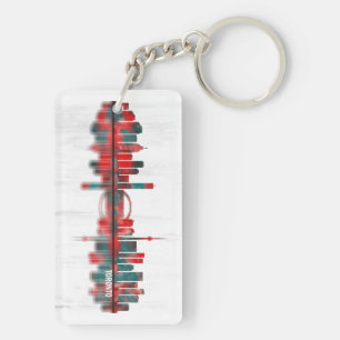 Toronto Skyline Key Ring