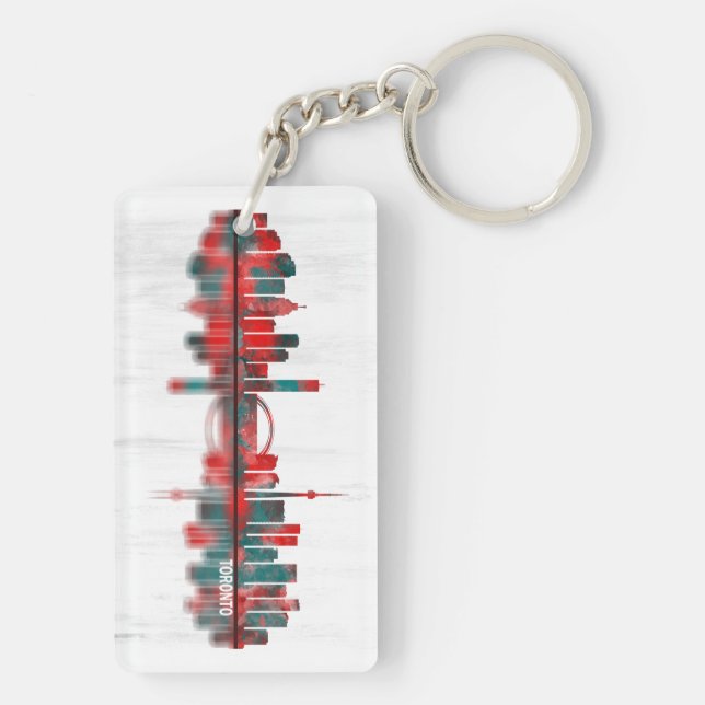 Toronto Skyline Key Ring (Back)