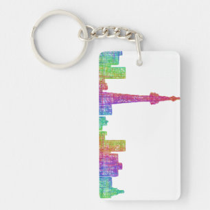 Toronto skyline key ring