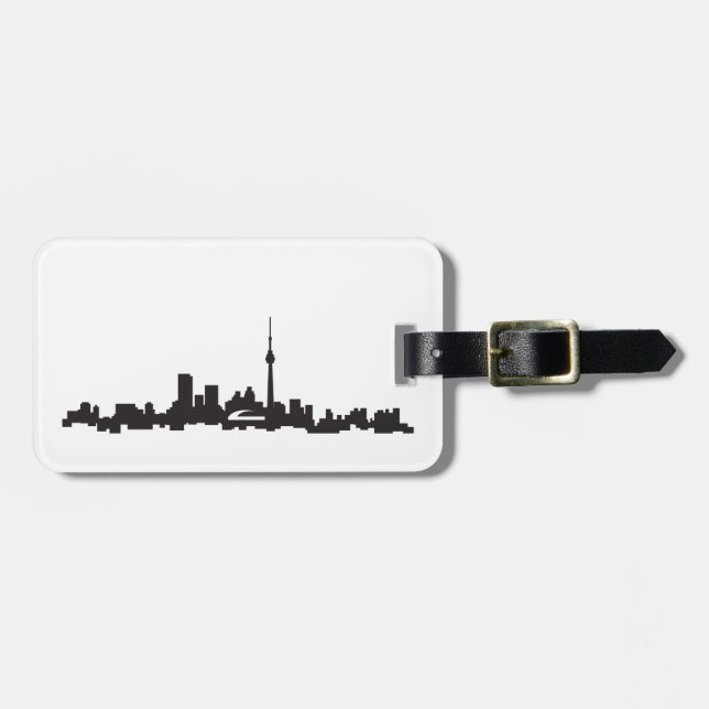 Toronto skyline luggage tag (Front Horizontal)