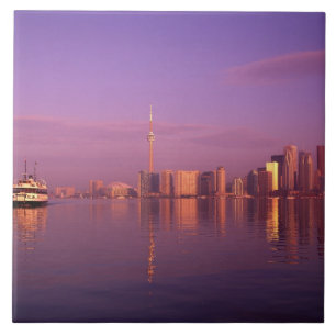 Toronto Skyline, Ontario, Canada Tile