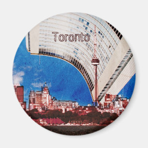 Toronto skyline with City council building magnet