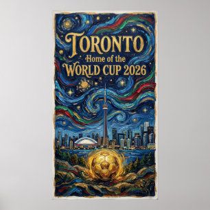 Toronto Soccer Art 2026 Stadium Design Poster