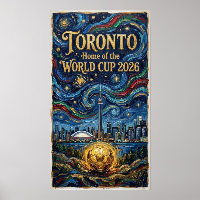 Toronto Soccer Art 2026 Stadium Design Poster (Front)