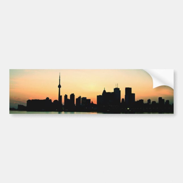 Toronto Sunset Bumper Sticker (Front)