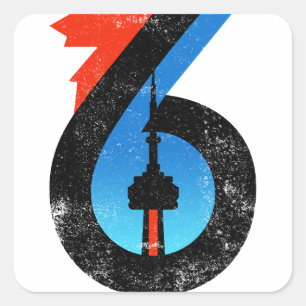Toronto The Six Square Sticker