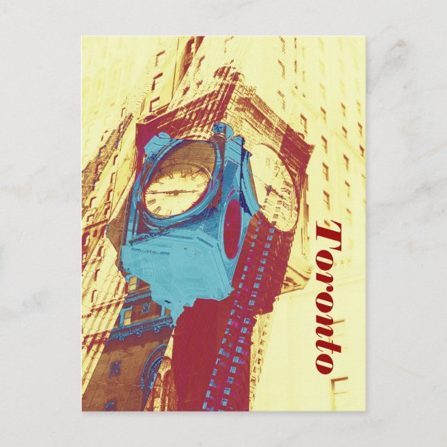 toronto time - old closck by Union station Postcard (Front)