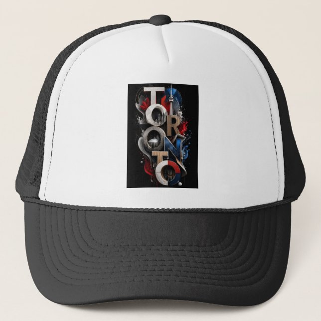 Toronto Urban Fusion 3D Typography Trucker Hat (Front)