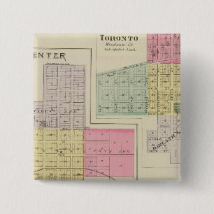Toronto, Woodson County, Kansas 15 Cm Square Badge