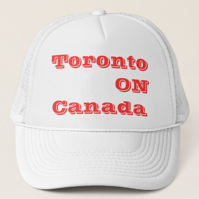 Torontoontario Canada Trucker Hat (Front)