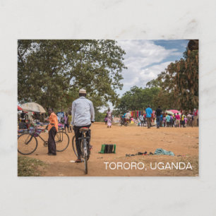 Tororo Uganda Market Travel. Customise Postcard