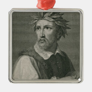Torquato Tasso from 'The Gallery of Portraits' Metal Ornament