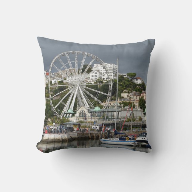 Torquay, Devon, England Throw Pillow / Cushion (Front)