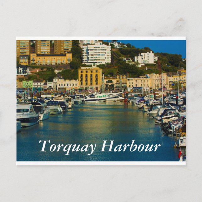 Torquay Harbour postcard (Front)