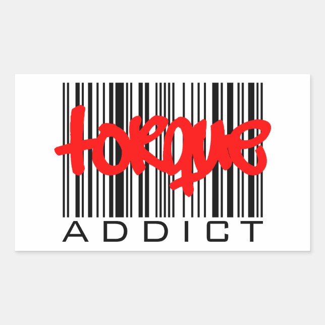 Torque Addict Rectangular Sticker (Front)