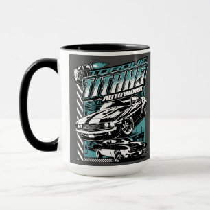 TORQUE TITANS AUTOWORKS - USA LEGEND CARS MUG