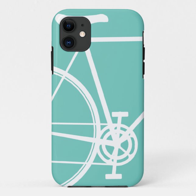 Torquoise Abstract Bicycle iPhone 5 Case (Back)