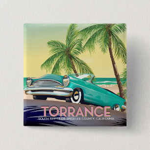 Torrance, California - Los Angeles California 15 Cm Square Badge