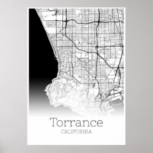 Torrance Map - California - City Map Poster