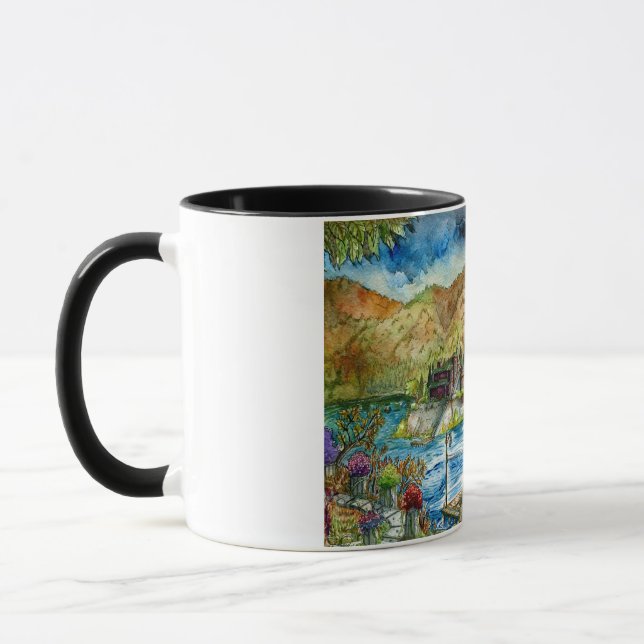 Torre del Lago Acuarela Mug (Left)