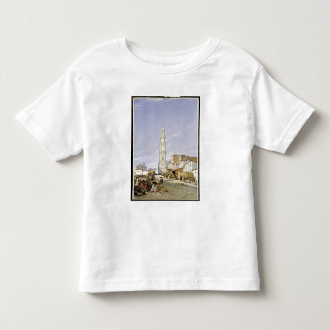 Torre dos Clerigos, Oporto, Portugal, 1837 (oil on Toddler T-Shirt (Front)