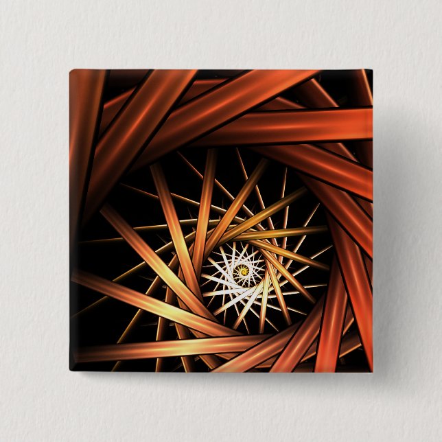 Torrent Fractal 15 Cm Square Badge (Front)